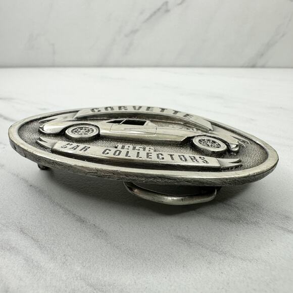 Vintage 1956 Corvette Collectors Belt Buckle ✨ - Picture 5 of 10